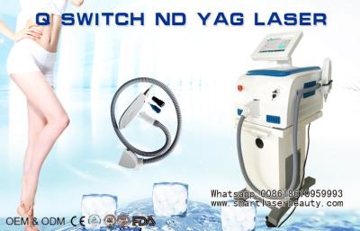 China Q Switched ND YAG Laser Tattoo Removal Machine For Eliminating Spot / Freckle / Pigment for sale