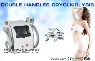 China Two Handles Cryolipolysis Slimming Machine , Coolsculpting Fat Removal Weight Loss for sale