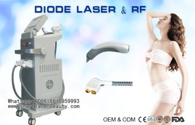 China Diode Laser Hair Removal Machine , Bipolar RF Beauty Equipment For Skin Tightening for sale