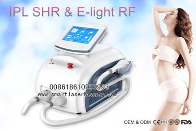 China Dual Handles OPT SHR IPL Hair Removal Machine , Portable 3 In 1 Elight IPL Beauty Device for sale