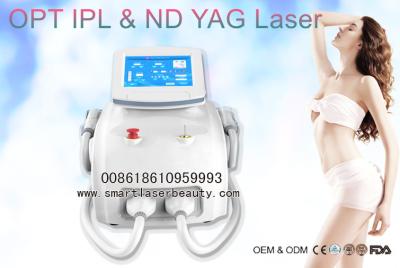 Cina 2 in 1 macchina di depilazione di SHR IPL, rimozione del tatuaggio del laser del ND YAG del commutatore di Q in vendita