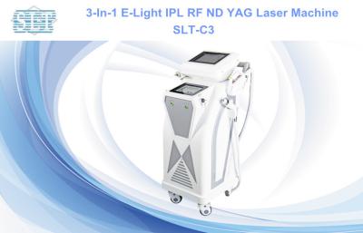 China 3In1 ND YAG Laser E-Light IPL RF Hair Removal / Skin Whitening Machines for sale