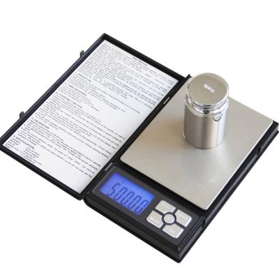 China Weight Function Pocket Scale 0.01g Jewelry Scale Digital Scale Notebook Design for sale