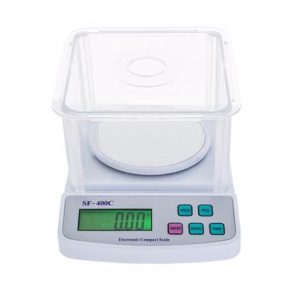 China WITH COVER Windshield Gray Balance Scale SF-400C High Quality Weight 500g/0.01g Digital Electronic Lab Scale Accurate For Lab for sale