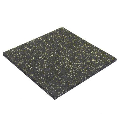 China Gym Safety Anti-Slip Durable Indoor Gym Tile Rubber Mat For Gym Playground Walkway Basement for sale