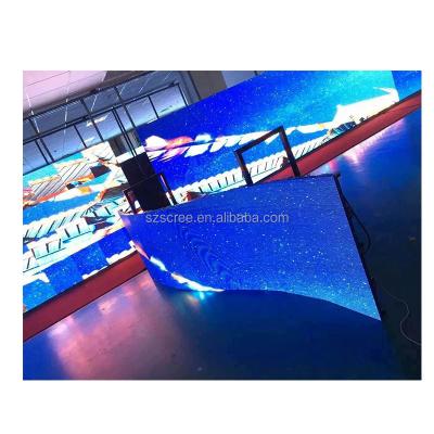 China Wholesale Indoor P4.81 Full Color 500*500 Curved Flexible Led Display for sale