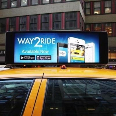 China Outdoor Led Display P3 Outdoor Taxi Top Led Screens Car Led Display for sale