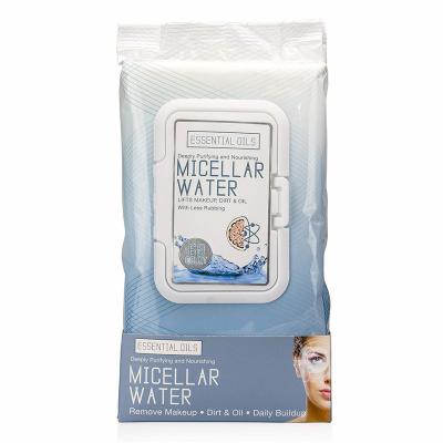 China Eco-friendly Purifying Deep Clean Micellar Face Cloths Makeup Remover Cleansing Cloths for sale