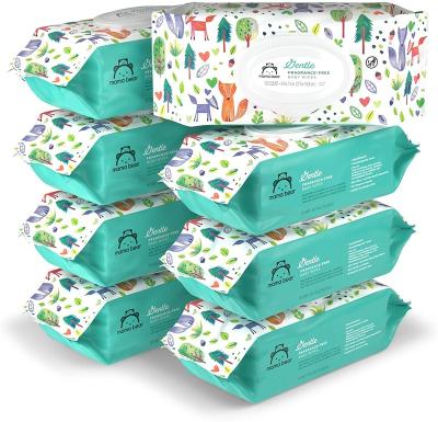 China Baby Wipes Skin Care Organic Baby Wipes Safe For Sensitive Skin 99% Purified Water Baby Wipes for sale