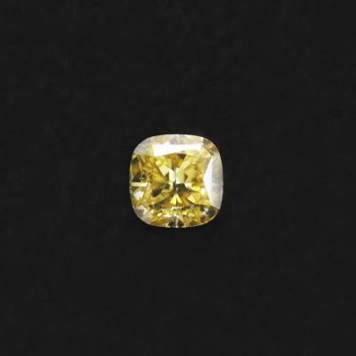 China Fire Shine Jewelry Yellow Moissanite Stone Color Play Or Cushion Cut Loose Moissanite for sale