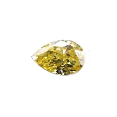 China Fire Brilliant Jewelry Pear Shape Bright Yellow Moissanite Loose Color Or Diamond Play for sale