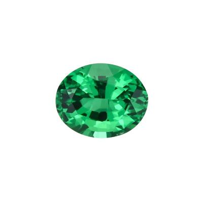 China Color Set or Fire Brilliant Jewelery Oval Cut Emerald Gems Green for sale