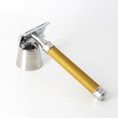 China 2022 New Design Better Gold Color JDK Double Edge Twin Blade Traditional Blade Safety Shaving Razor for sale