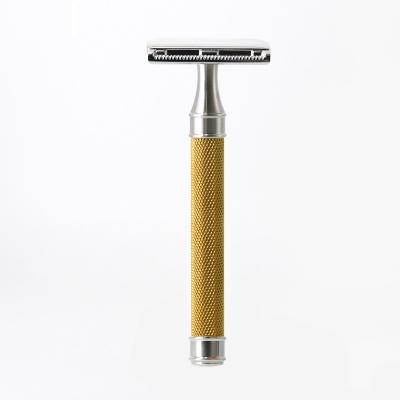 China Best Selling 2022 Twin Blade JDK Edge Razor Metal Handle Metal Handle Safety Razor For Men Beard Care Shaving Razor for sale