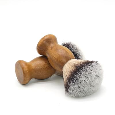 China Shaving Brush for EU Men's Vegan Shaving Brush Hot Natural Bamboo Synthetic Hair Knot Beard Brush for sale