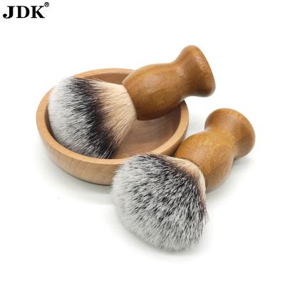 China Dark Brown Color Eco Bamboo Shaving Brush for sale