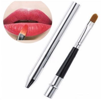 China High Quality Logo Concealer Retractable Lip Liner Flat Brush Cosmetic Liner Brush Custom Makeup Lip Liner Brushes Make Up for sale