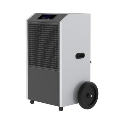 China Big wheels; Direct Drain Best Seller Smart Touch Control Can Be Used With APP Commercial Wall Mounted Dehumidifier for sale