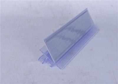 China Rigid Transparent Plastic Profiles Moisture Proof For Supermarket Data Strip for sale