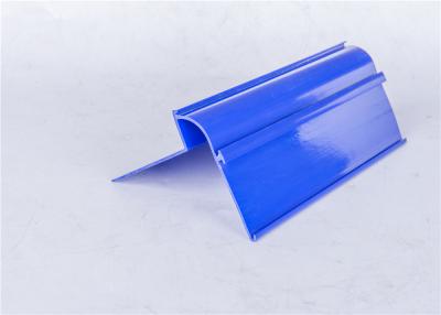 China Green Level PVC Extrusion Profiles , Custom Transparent Price Label Profile for sale