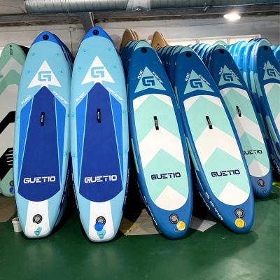 China Wholesale GUETIO Watersports Factory Design PVC ISUP New Comic Inflatables Stand Up Paddle Air Soft Surfboard Paddleboard for sale