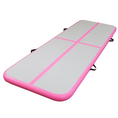 China Cheap PVC Airtrack Sporting Goods Inflatable Collapsing Gym Mat Air Track For Gymnastics for sale