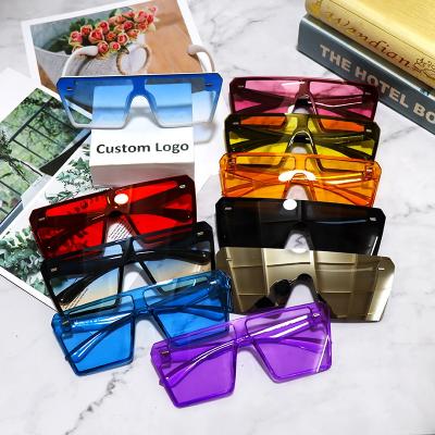 China One-piece sunglasses new fashion sunglasses fashion sunglasses hot celebrity style mesh border rimless for sale