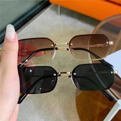 China Designer Rimless Women Rimless Sunglasses Xunting Sun Glasses 2022 Shades Shades Sunglasses For Men for sale