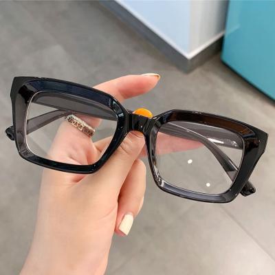 China Anti Ray Optical Glasses Blue 2022 New Vintage Glass Square Anti Ray Blue Light Wholesale Reading Glasses for sale