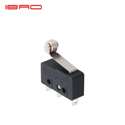 China PA IBAO CNIBAO MAC Series 3 Micro Terminal Switch 3A Electric Miniature Snap Action Spdt With Roller Lever for sale