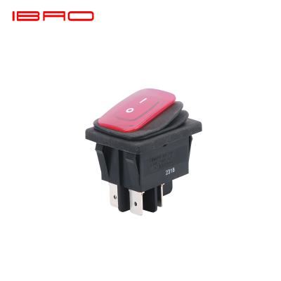 China PA IBAO CNIBAO RCE KCD4 Series Waterproof Rocker Switch With Light for sale