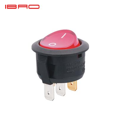 China ON-OFF-ON IBAO CNIBAO RCA Series kcd2 Round Rocker Switch 3 Pins for sale