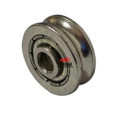 China Building Material Shops U Groove Iron Ball Bearing For Cabinet Bottom Rail 3x12x4.5 for sale