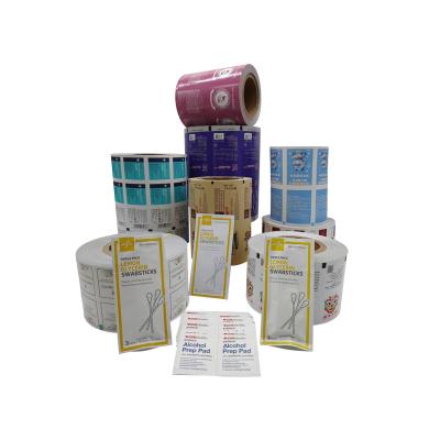 China Flexographic Printing Pharmaceutical Aluminum Foil for Iodine Wipes Packaging Material for sale