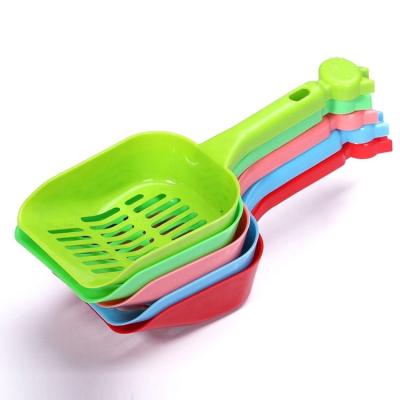 China Cat Litter Scoop Heavy Duty Viable with Durable Plastic Pet Poop Scoop Long Handle for Kitten Toilet Litter Cleaning for sale