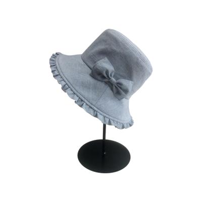 China Outdoor Activities Overflow 100% Cotton Butterfly Blue Fisherman's Bucket Hat Wholesale for sale