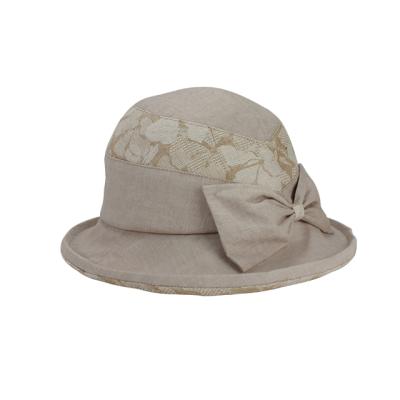 China Beige Cotton Women's Comfort OEM Famous Fisherman's Brand Bucket Hat 100% Breathable for sale