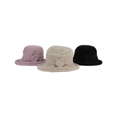 China Custom Floral Printed Wide Brim Fisherman's Hats Outdoor Activities Hat Fine Fancy Pot Bucket Hat Wholesale for sale