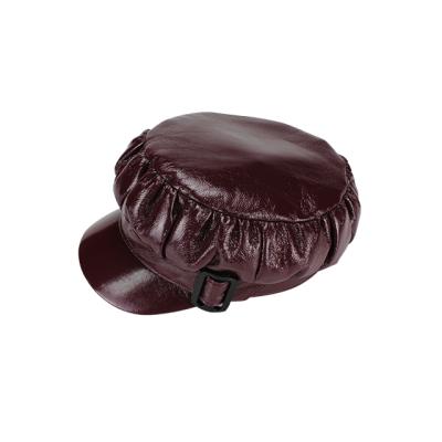 China Fashion Factory Sale Widely Used Feminine Custom Women's Hat Leather Beret for sale