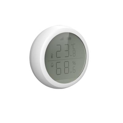 China Tuya Smart ZigBee Temperature and Humidity Sensor with LCD Display Battery Operated with Smart Life App Alexa Google Home Zigbee-HS01 for sale