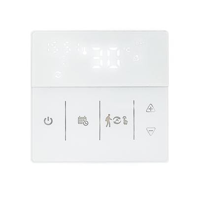 China Tuya Smart Home HVAC Air Conditioner FCU Central Water Floor Thermostat Smart WiFi Electric Thermostat TM010 for sale