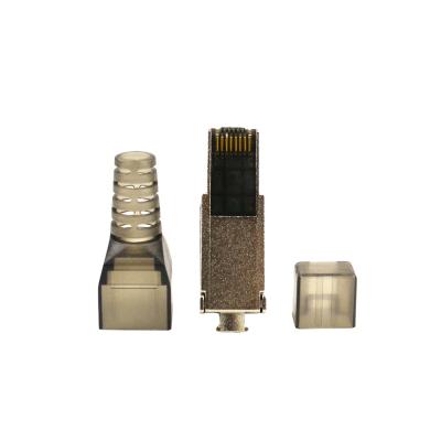 China Cat6a Network Plug Toolless Cat6A Plug 8P8C RJ45 Connector Toolless FTP Modular Jack for sale