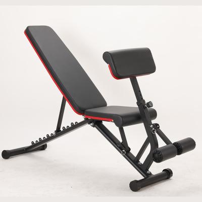 China Indoor Home Bench Chair Barbell Exercise Workout Weightlifting Free Weight Bench With Leg Extender for sale