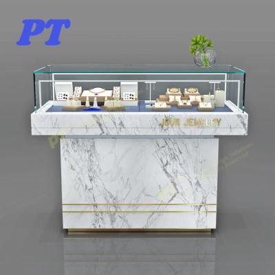 China China Wholesale Luxury First Grade Jewelry Showcase White Marble For Jewelry for sale