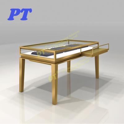 China Luxury Luxury Jewelry Showcase Supplies For Sale Commercial Portable Case Jewelry Display Case With Lock for sale