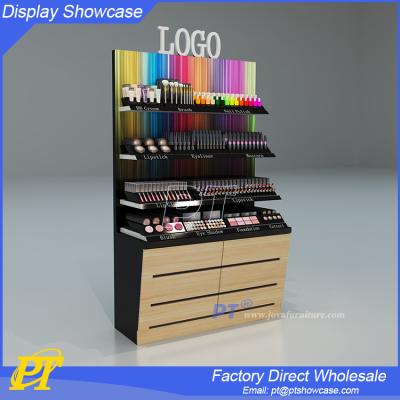 China MDF Luxury Wooden Plywood Cosmetic Shop Counter Design Furniture for sale