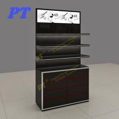 China Wholesale cosmetic showcase store design for small cosmetics shop display stand makeup display floor rack for sale