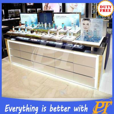 China Luxury Perfume Display Promotional Table , Perfume Counter Display Stand , Perfumes And Makeup Display for sale