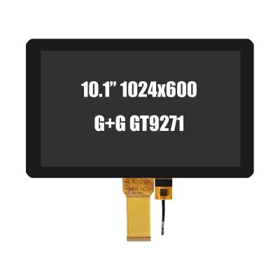 China Touch Screen Industrial Landscape PCAP LCD 1024x600 50pin RGB Capacitive 10.1 Inch TFT Display Modules for sale