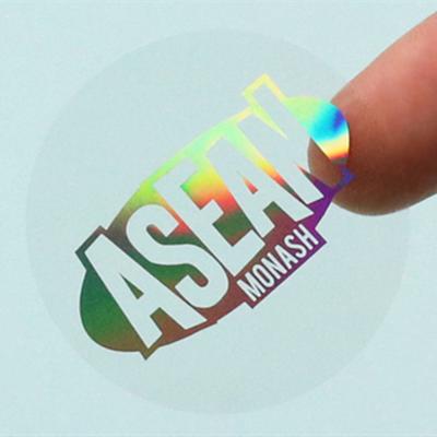 China Hologram Clear Hologram Stickers For Security Transparent Custom 3D Sticker Adhesive Sticker Accept Round Seal for sale